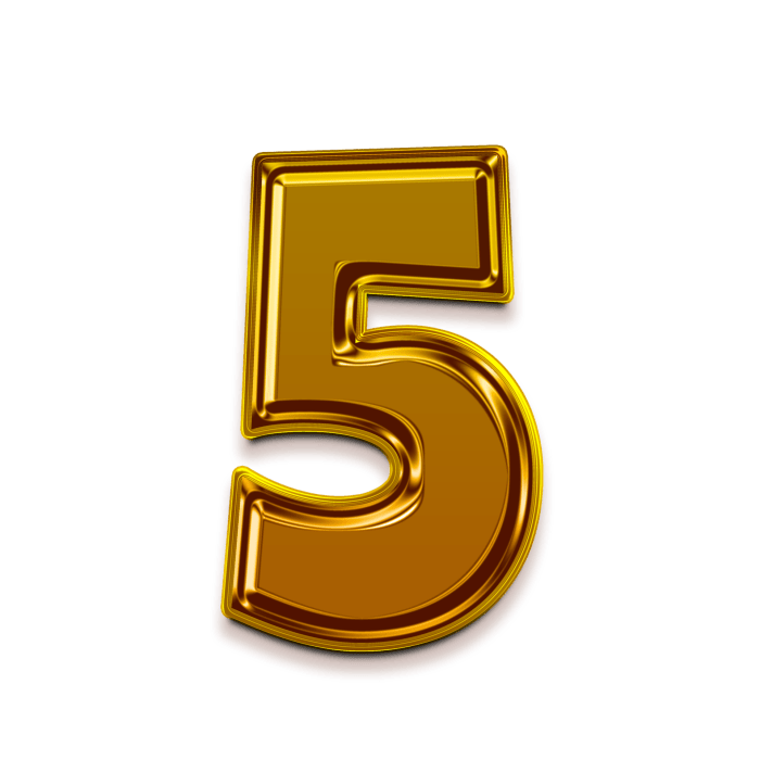 Gold Number 5 13453437 PNG 5 Trik Bermain Lottery Agar Modal Awal Tetap Terkendali
